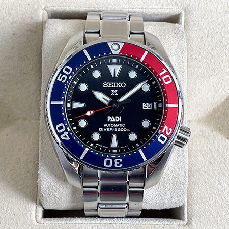 รับซื้อนาฬิกา Seiko Sumo Padi Pepsi SPB181J1