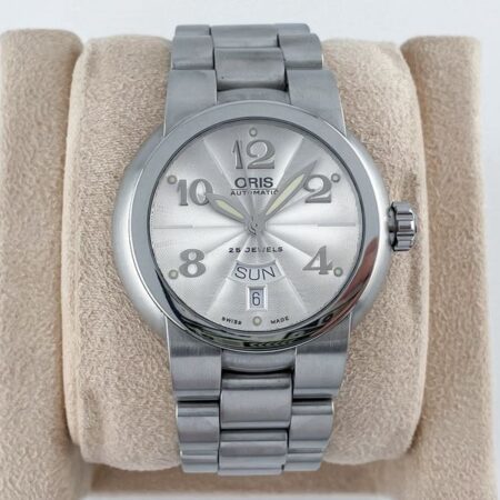 Oris TT1 Day Date Silver Dial 7517