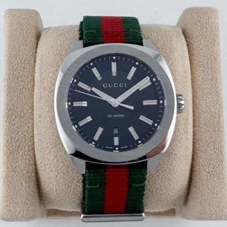 นาฬิกามือสอง Gucci GG2570 Fabric Green Red Signature