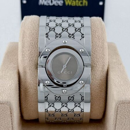 Gucci Twirl GG Steel Bangle YA112401