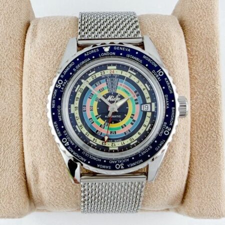 ร้านนาฬิกา Mido Ocean Star Decompression WorldTimer GMT Blue M026.829.17.041