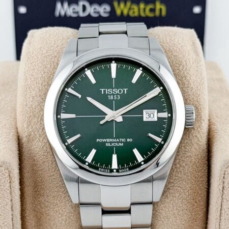 นาฬิกา ใกล้ฉัน Tissot Gentleman Silicium Automatic Green Sector Dial