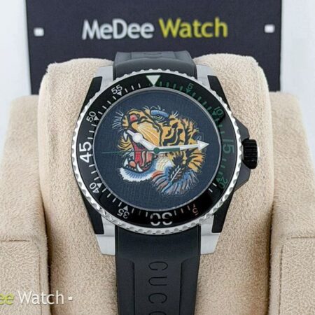 นาฬิกาของแท้ Gucci Dive Tiger Black YA136318
