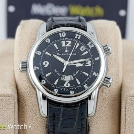 Maurice Lacroix Masterpiece Reveil Globe GMT Alarm MP6388-SS001-330