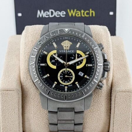 ร้านนาฬิกา Versace Greca Chrono Gunmetal VE2E00621