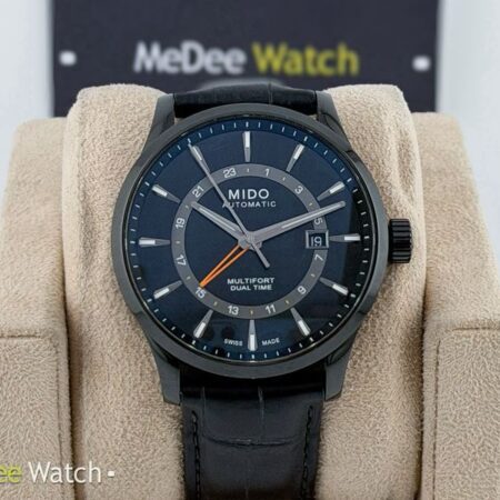 นาฬิกา Mido Multifort Dual Time GMT Black PVD M0384293605100