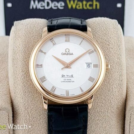 รับซื้อนาฬิกา Omega De Ville Prestige 18K Red Gold 4678.31