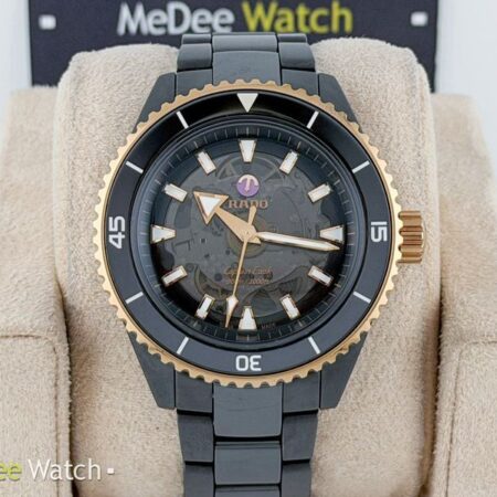 Rado Captain Cook Skeleton High-Tech Ceramic Black & Rose Gold R32127162