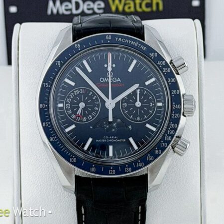 นาฬิกา Omega Speedmaster Moonphase Blue 30433445203001