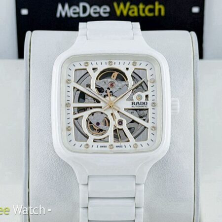 Rado True Square Open Heart Diamond White Ceramic R27073702